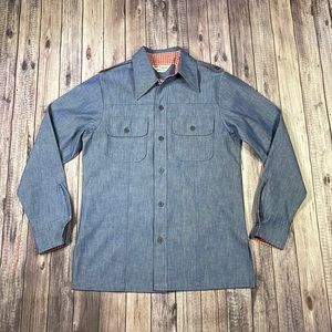 Levi's Blue Denim shirt Jacket light weight for layering